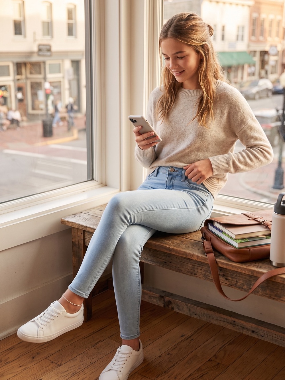 Abercrombie Kids Light Blue Skinny Jeans for Girls
